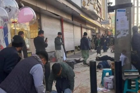 ویدئوی کامل از انفجار در برچی سیتی سنتر کابل