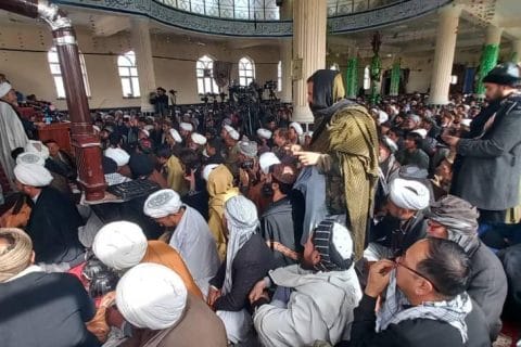 همایش مردمی غرب کابل مسجد امام زمان پل خشک